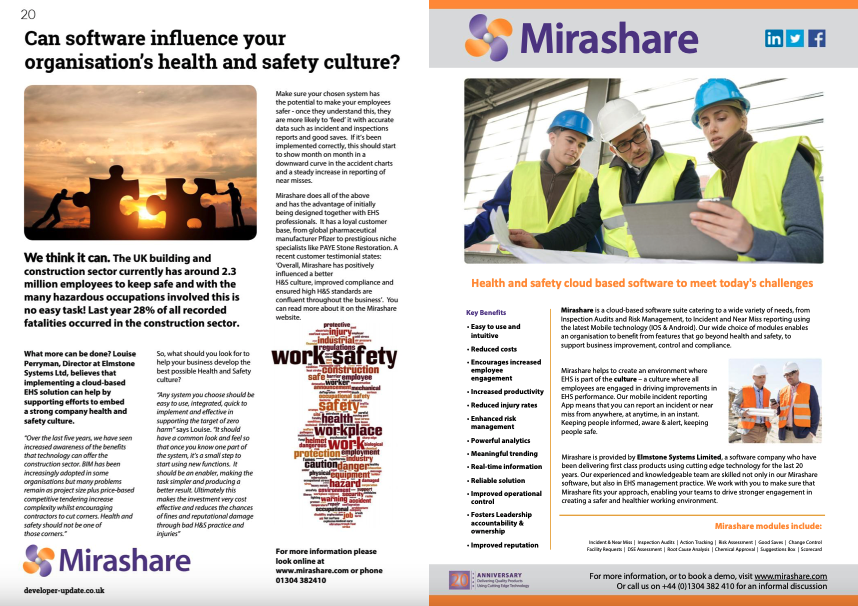 Health and Safety Software Editorial for the Refurb and Developer Magazine